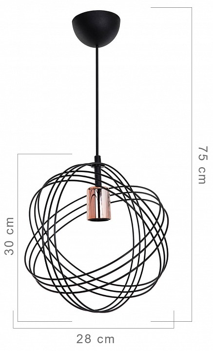 Подвесной светильник TopLight Kathryn TL1641H-01BK