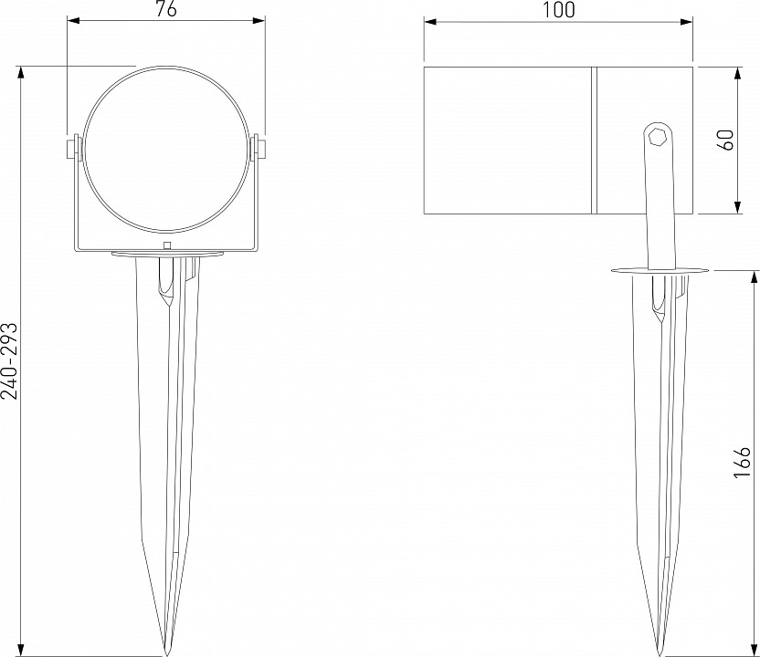 Наземный низкий светильник Elektrostandard Landscape a064423