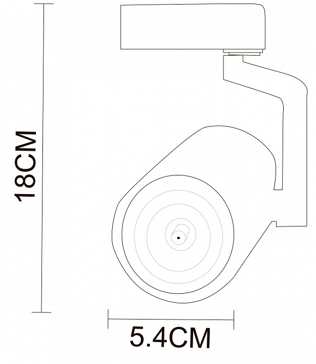 Светильник на штанге Arte Lamp Traccia A2310PL-1BK