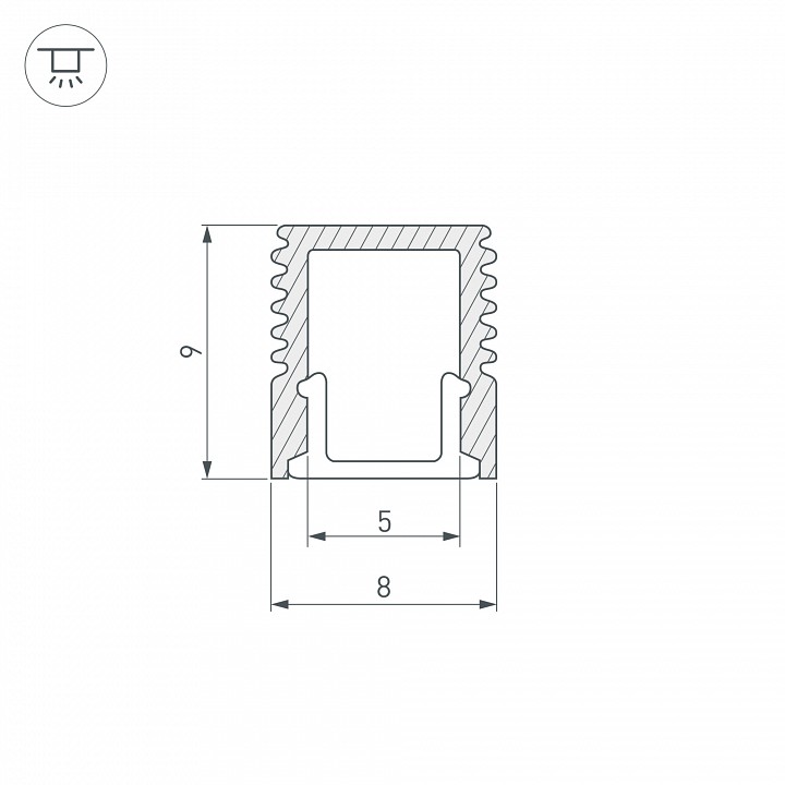 Профиль накладной Arlight SL-MINI 036031