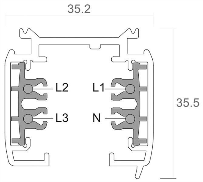 Трек накладной Deko-Light D Line 710008