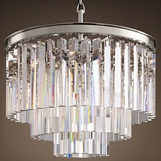 Подвесная люстра Imperiumloft Rh 1920S Odeon Clear Glass Fringe 40.1539