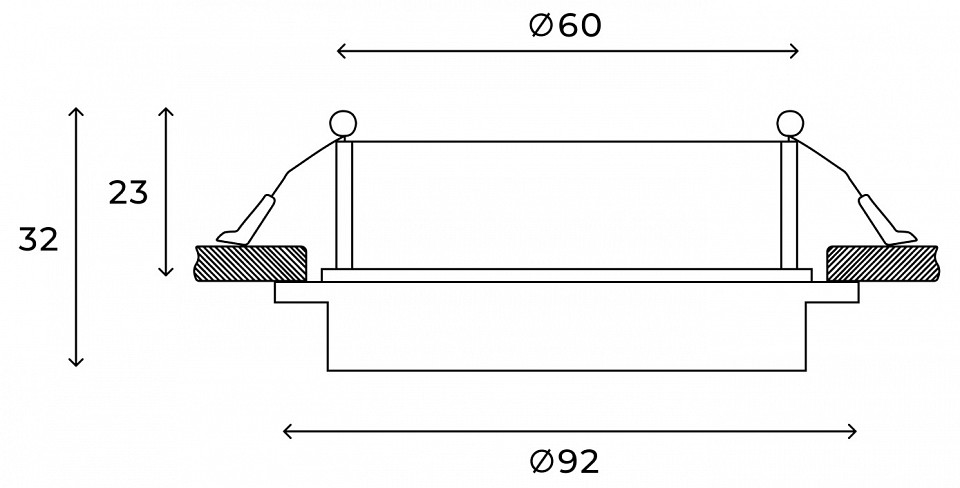 Встраиваемый светильник Hesby Lighting Vestby 0119