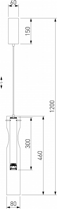 Подвесной светильник Eurosvet Swan 50253/1 LED черный