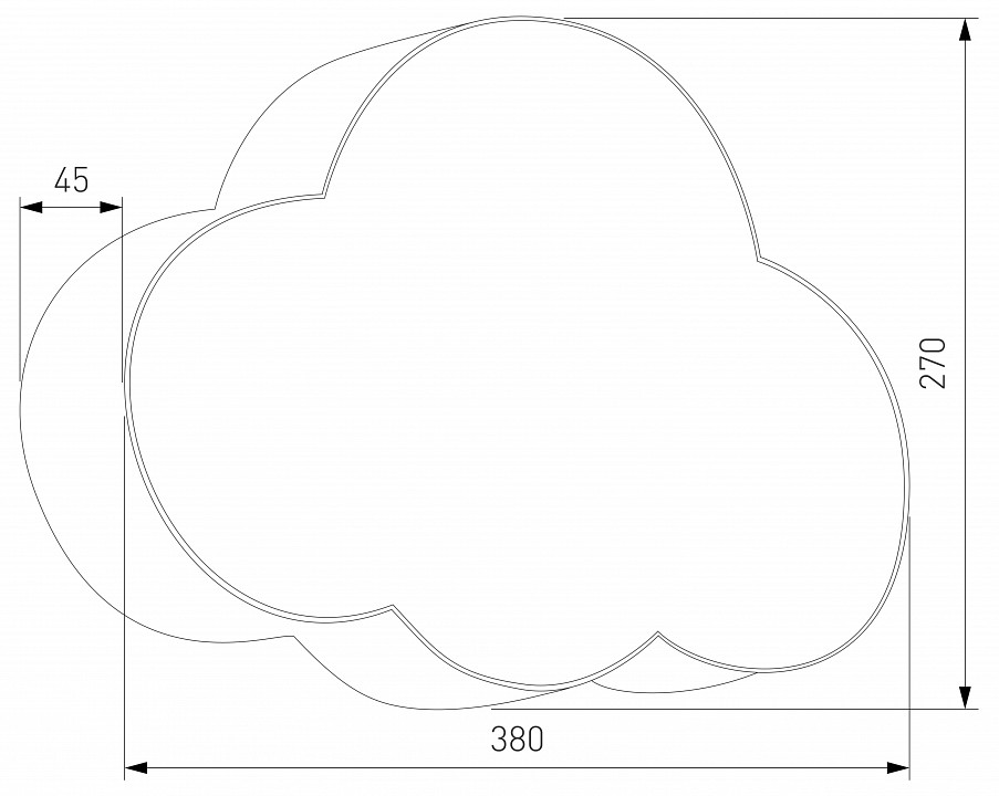 Накладной светильник TK Lighting Cloud 4966 Cloud