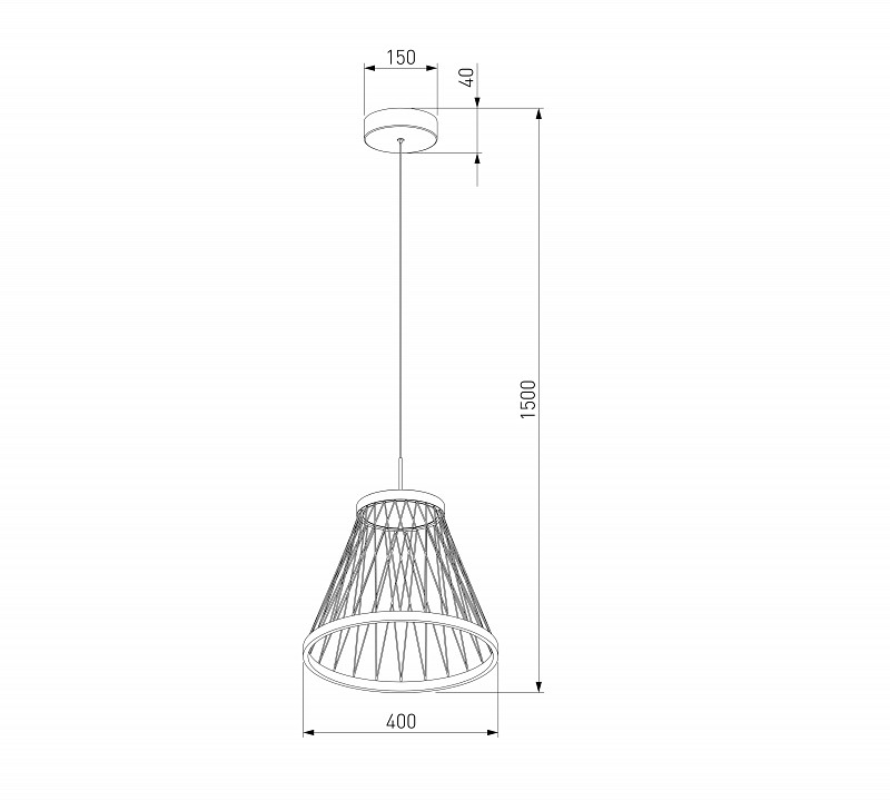 Подвесной светильник Eurosvet Cesta 40016/1 LED коричневый