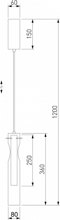 Подвесной светильник Eurosvet Swan 50253/1 LED графит