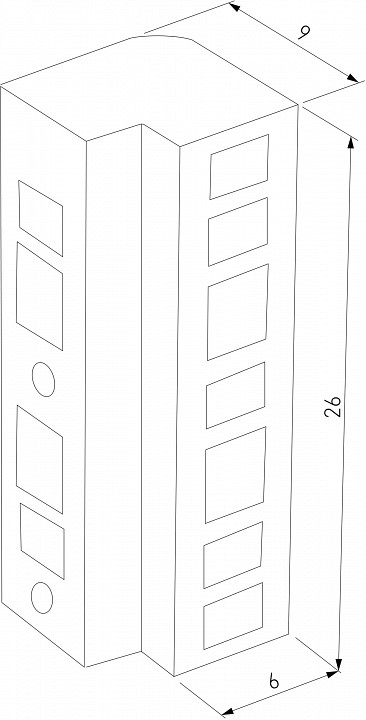 Соединитель угловой внутренний для треков накладных Elektrostandard Flat Magnetic a063737