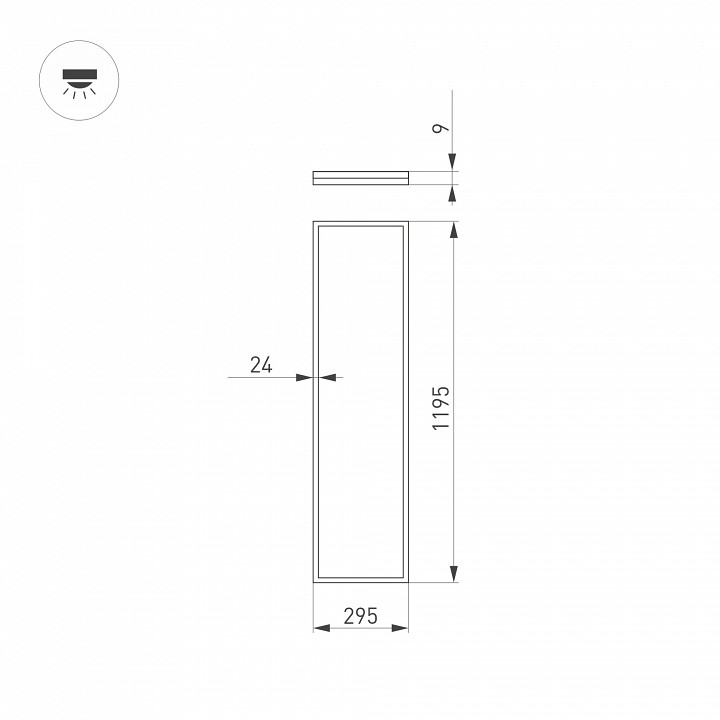 Светильник для потолка Армстронг Arlight DL-INTENSO 043558