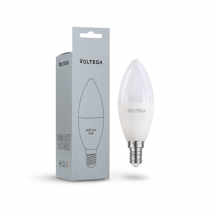 Лампа светодиодная с управлением через Wi-Fi Voltega Wi-Fi bulbs E14 5Вт 2700-6500K 2427