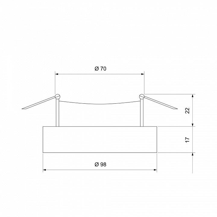 Встраиваемый светильник Elektrostandard Void a053348