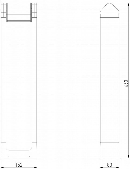 Наземный низкий светильник Elektrostandard DORS a062881