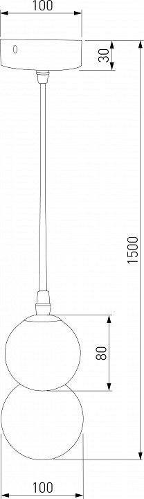 Подвесная люстра Eurosvet Polar 50250/1 LED серый