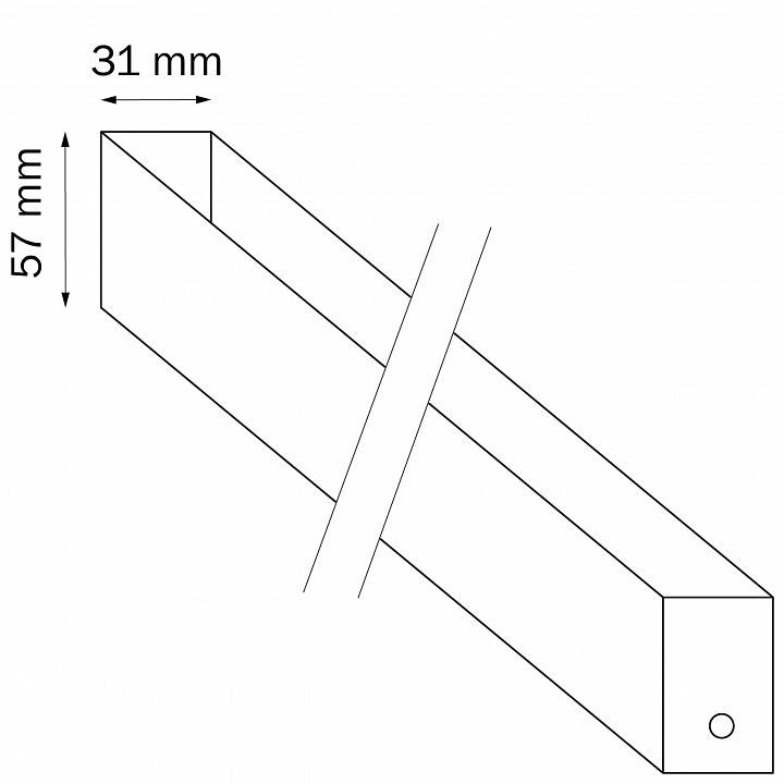 Трек накладной Lightstar Teta 505036