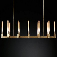 Подвесная люстра Imperiumloft Rh Canelle Linear Chandelier 12 Modern Brass 40.1549