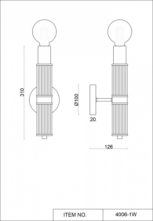 Бра Favourite Cedit 4006-1W