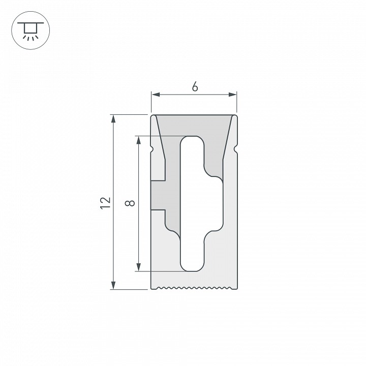 Короб накладной гибкий Arlight WPH 040825