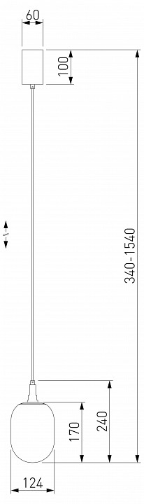 Подвесной светильник Eurosvet Pineapple 50266/1 прозрачный