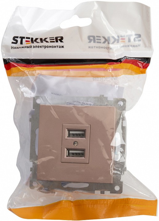 Розетка USB, без рамки Stekker Катрин 39602