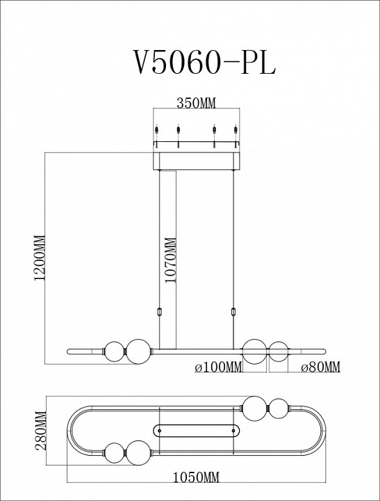 Подвесной светильник Moderli Eclipce V5060-PL