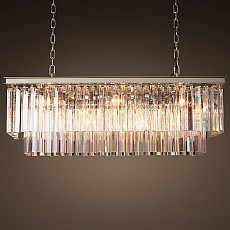 Подвесная люстра Imperiumloft Rh 1920S Odeon Clear Glass Fringe 155093-22