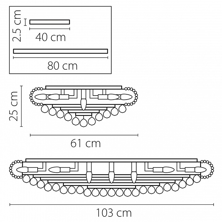 Накладной светильник Osgona Monile 704212