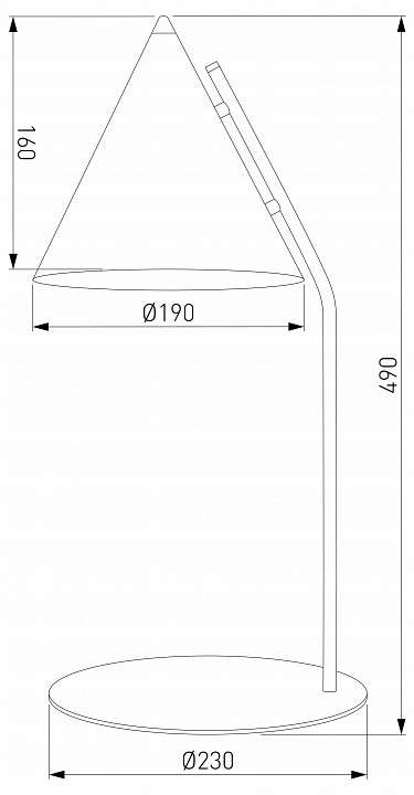 Настольная лампа декоративная TK Lighting Cono 16009 Cono