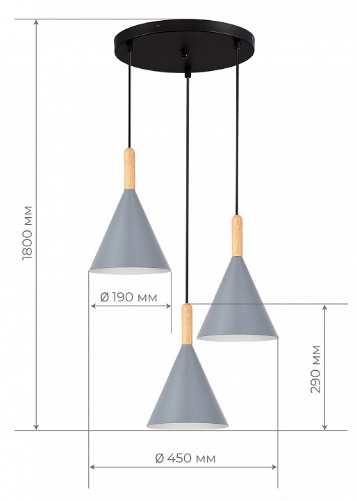 Подвесной светильник EVOLUCE Arket SLE1255-433-03