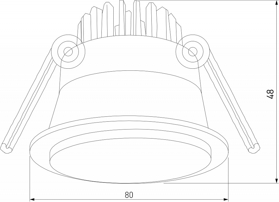 Встраиваемый светильник Elektrostandard Mils a064267