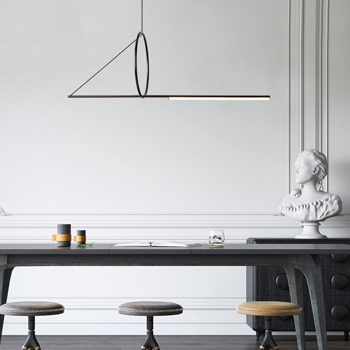 Подвесной светильник Imperiumloft Suspension Cercle Et Trait – Graphite Satine 40.1282-0