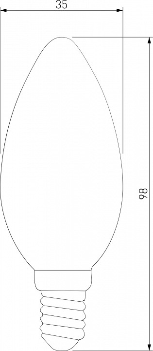 Лампа светодиодная Elektrostandard Свеча F E14 9Вт 4200K a050132