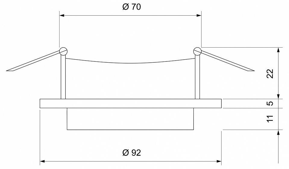 Встраиваемый светильник Elektrostandard 116 MR16 a055670