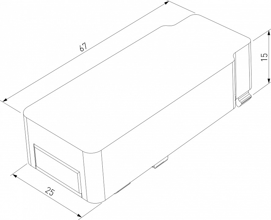 Токопровод концевой Elektrostandard Flat Magnetic a063736