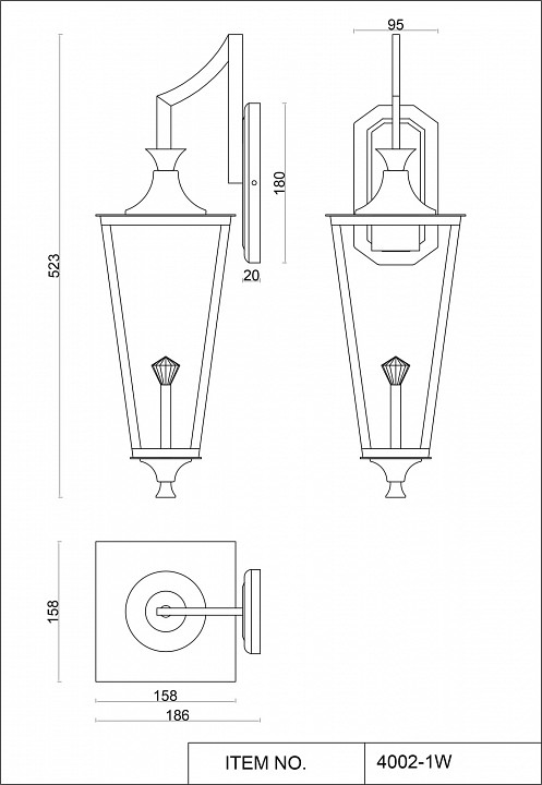 Бра Favourite Lampion 4002-1W