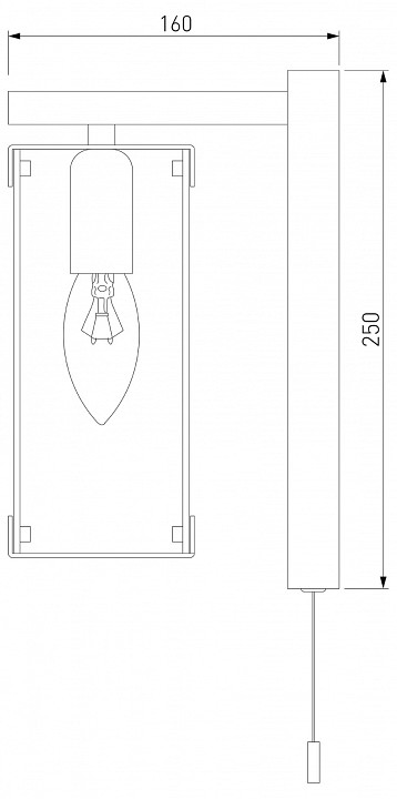 Бра Eurosvet Aragon 60116/1 черный