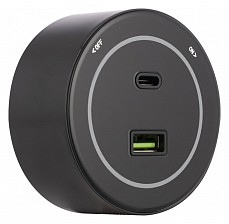 Розетка USB и type C на треке Arte Milano Am-track-sockets-39 399732TS/USB-Type-C Black