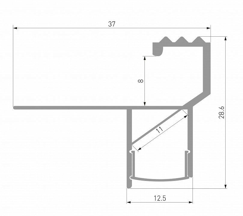 Профиль для ступеней Elektrostandard  a068313