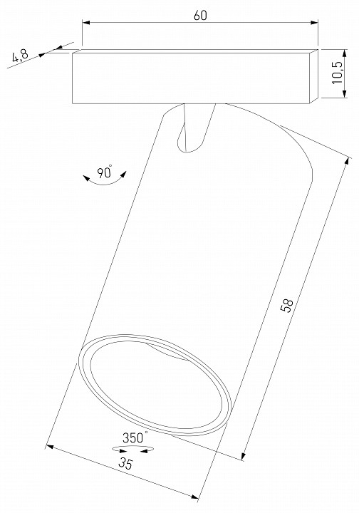 Светильник на штанге Elektrostandard Mini Magnetic a067273