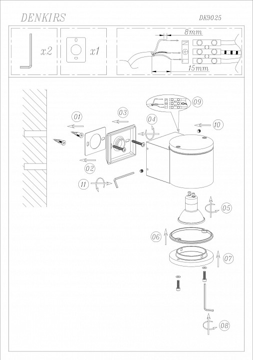 Накладной светильник Denkirs DK9025 DK9025-WH