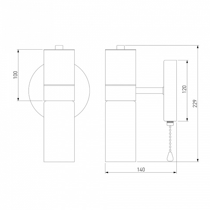 Бра Eurosvet Tesoro 70125/1 черный