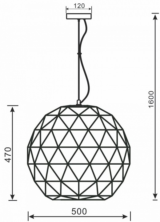 Подвесной светильник Deko-Light Asterope round 342134